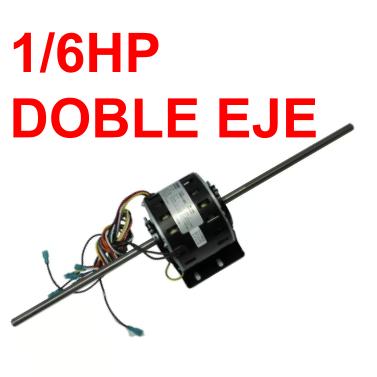 MOTOR EVAPORADORA DOBLE EJE 3Sp 1/6HP 230V 50/60HZ