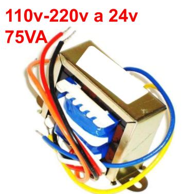 TRANSFORMADOR 110v-220v a 24v 75VA