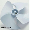 [APD4-V] ASPA PLASTICA MOTOR DIFUSOR 4&quot; VENTILACION