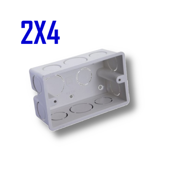 CAJA ELECTRICA PLASTICA 2X4