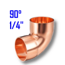 [CC14] CODO DE COBRE 90° 1/4"