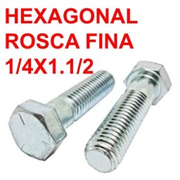 [AG2RO14X112] TORNILLO CABEZA HEXAGONAL 1/4X1 1/2&quot; ROSCA FINA