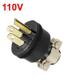 [ECHUPT110V] ENCHUFE CLAVIJA AEREA CAUCHO P/TIERRA 110V